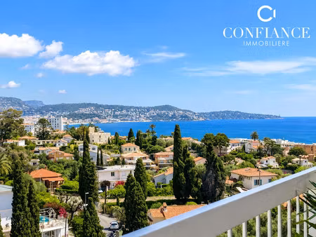(06200)nice exceptionnel 3 pieces terrasses vue mer baie des an