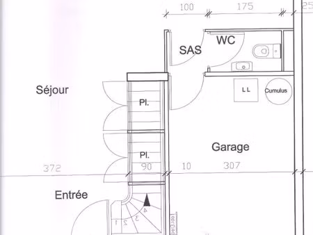 a louer sigean villa t4 avec garage jardin