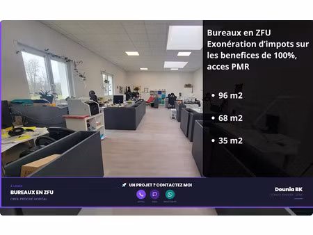 location locaux professionnels 24 m² à creil (60100)  554 €