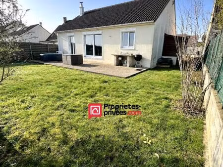 vémars (95470) maison individuelle de plain-pied avec sous-sol total et vue dégagée