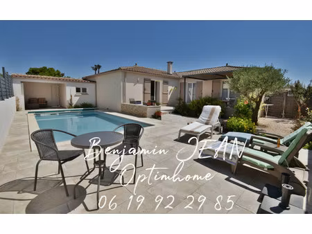 sérignan – villa plain-pied 131 m² avec piscine  4 chambres et prestations de qualité