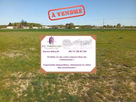terrain constructible viabilisé à vendre