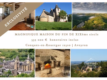 achat maison 6 pièces 140m² conques en rouergue 12320