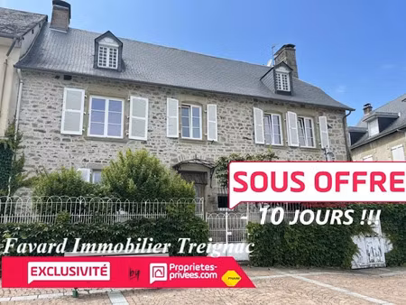vente maison 6 pièces 145 m² à treignac (19260)  119 800 €