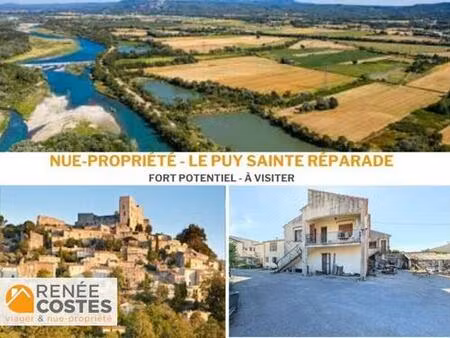 vente en nue propriété - h76 ans - le puy ste reparade (13610)