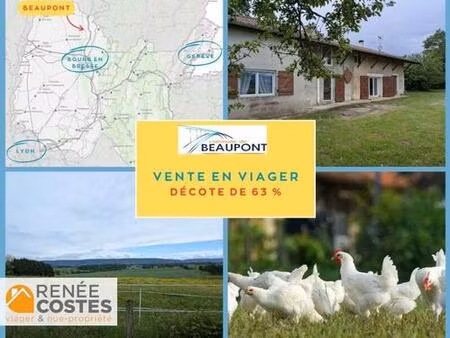 viager occupé - f68-h69 ans - beaupont (01270)