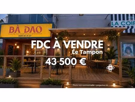 a vendre fonds de commerce restaurant ba dao au tampon | 43500€