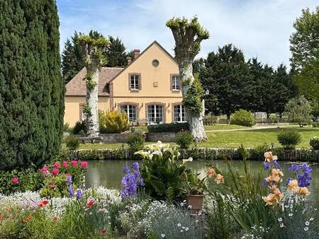 a vendre vaste propriete composée de deux habitations et un studio  etang bordée par riviè