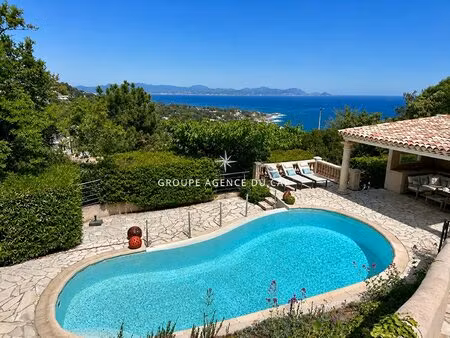villa vue mer les issambres avec piscine et 4 chambres avec t2