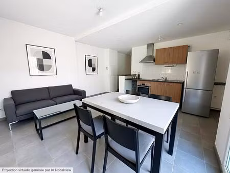 t2 lumineux avec balcon et trois places de parking