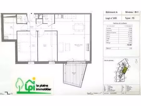 vente appartement 3 pièces à épron (14610) : à vendre 3 pièces / 73m² épron