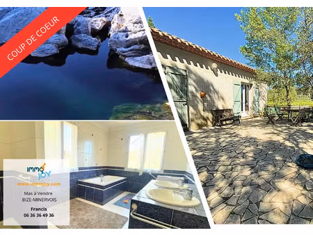 vente maison 10 pièces 350 m² bize-minervois (11120)