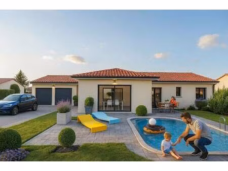 terrain avec maison neuve à vendre