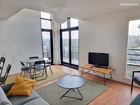 location 252 - 5p duplex meublé - en face essec - rer a cergy-prefecture - quartier grand 