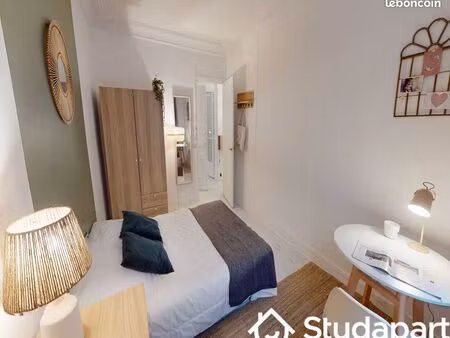 chambre 1 pièce 13 m²