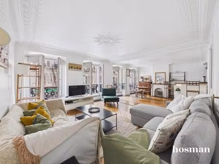 appartement traversant 3 pièces de 63 m² - éclairage naturel - rue manuel  paris