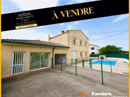 maison familiale t6 avec piscine + t1bis indépendant sur 400m2 de terrain clos