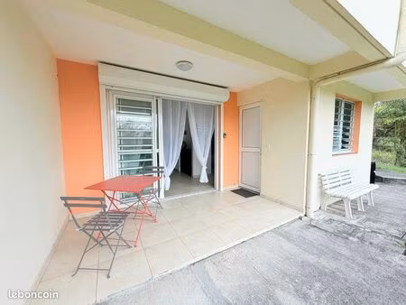 t2 meublé avec vue sur mer sur réserve vatable