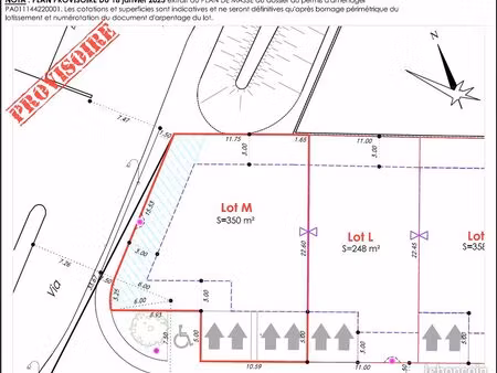 terrain constructible 350 m2 fitou