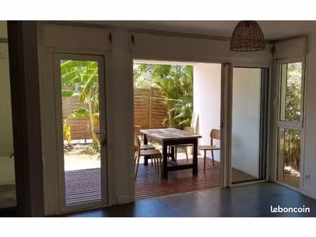 joli f2 avec jardin dans petite résidence