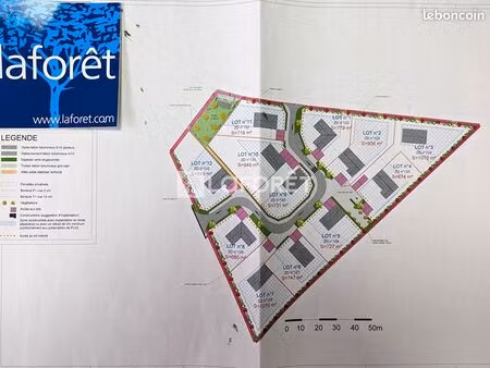 terrain 674 m² aunay sur odon