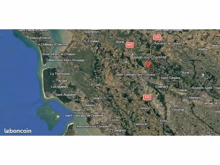 terrain 600 m² bussac sur charente