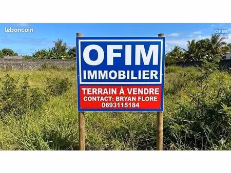 terrain 1 650 m² saint denis