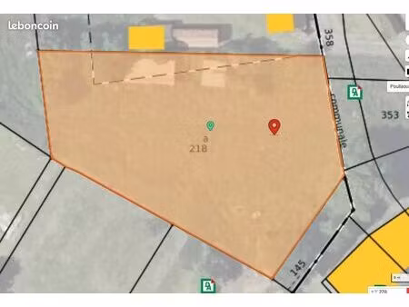 terrain 1839 m² poullaouen