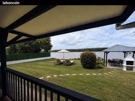 maison d’exception en bois de guyane – vue fleuve et dégrad privé