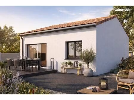 maison traditionnelle 65 m² avec terrain viabilisé de 300 m² à portel-des-corbières  proch