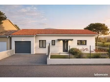 maison neuve 82 m² avec garage sur terrain viabilisé à salles-d’aude  proche écoles et com