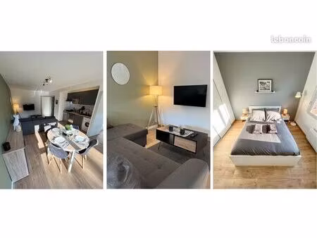 ? superbe t2 rénové avec balcon  parking sécurisé  ascenseur & piscine ?