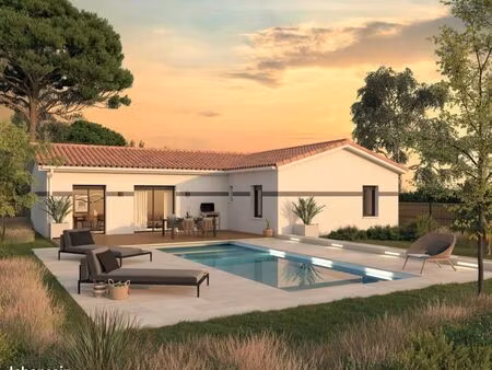maison neuve contemporaine de 90 m² avec garage sur terrain viabilisé