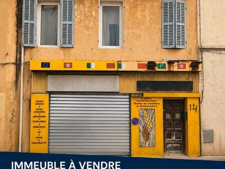 ideal investisseur immeuble 130m² en pleine propriete comprenant 1 local commercial libre 