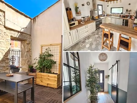maison de village rénovée avec terrasse tropézienne et grand garage