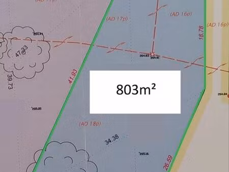 terrain 803m2 athée