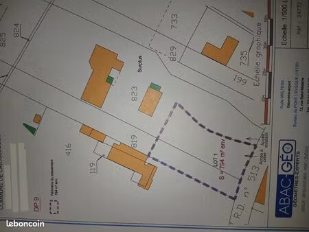 terrain 794 m² cricqueboeuf