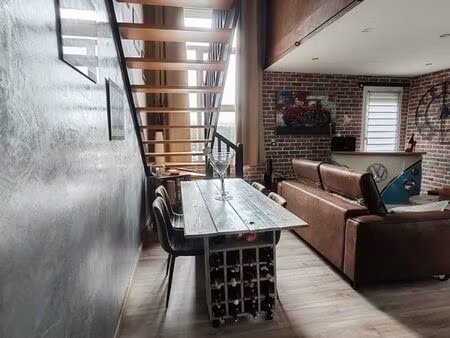 appartement t4 duplex en rdc avec terrain et garage