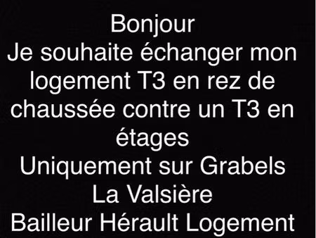 échange logement t3