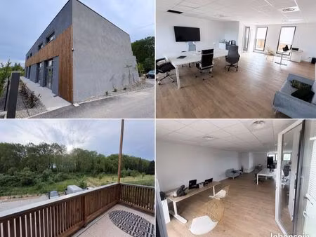 bureaux neufs climatisés avec vue canal du midi – 160 m² – castanet-tolosan