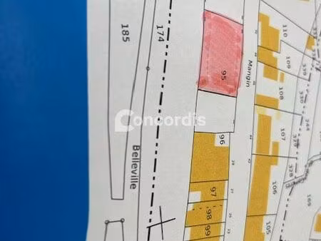 terrain 415 m² belleville-sur-meuse