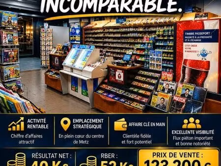 fonds de commerce tabac  presse  jeux 75 m²