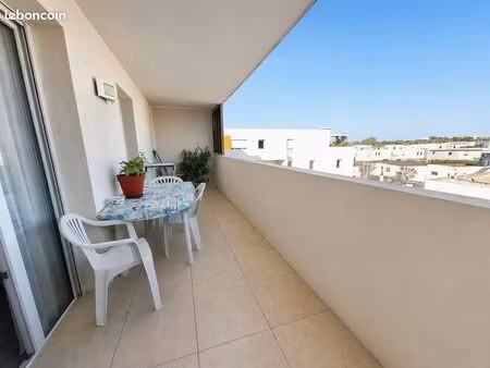 vente | appartement t2 | 2p | 1ch | 37.85 m² | agde | expo est | terrasse