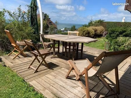 grand rez de jardin vue sur mer