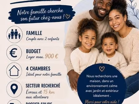 nous recherchons une maison à louer