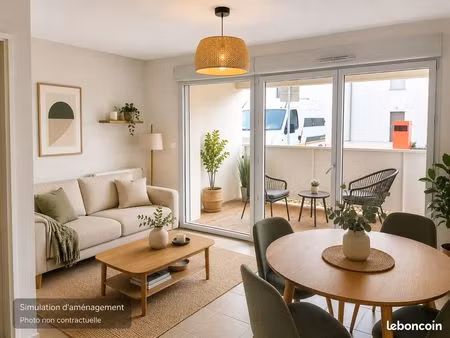 appartement t2 avec terrasse couverte et parking sécurisé à aussonne