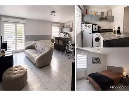 appartement t2 46 m² avec balcon et parking