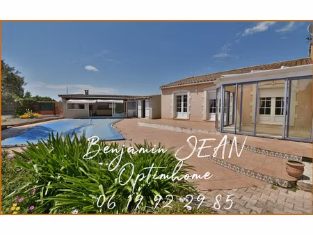 maison de plain-pied 166m² avec piscine sur 1200m² à sérignan – gros potentiel !
