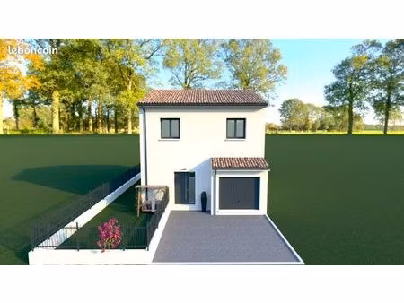 maison étage 3 chambres avec garage à gigean