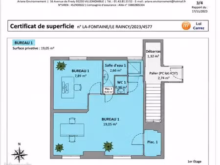 bureau le raincy